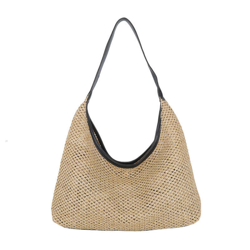 Knitted Large Capacity Fashionable Handbag, Internet Famous Korean In, New Stylish Casual Temperament Tote Bag, Armpit Bag