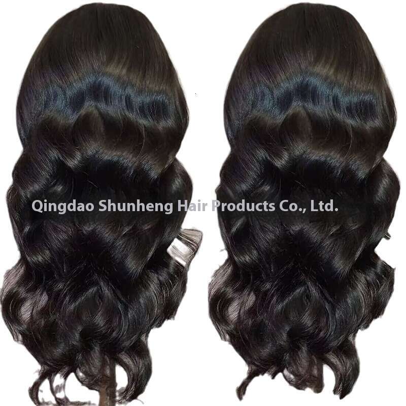 Front Lace Black Big Wave Handmade Full Head High-Temperature Silk Hairstyle Wig Set Wigs Kq1 Kq1