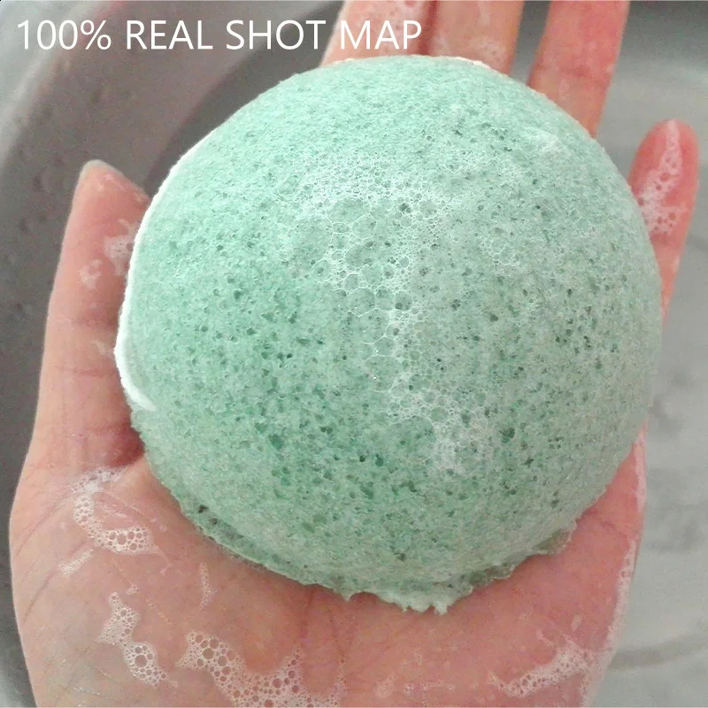 70*40 Natural Giantarum Konjac Facail Cleaning Sponge Konnyaku Exfoliator Bathing Washing Makeup r Puff Beauty Tool 241226