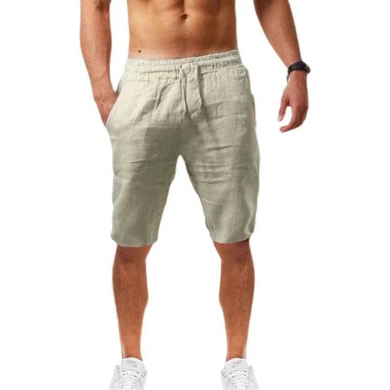 Mens solid color shorts mens casual loose fit oversized straight leg shorts fashionable and personalized simple shorts W241226