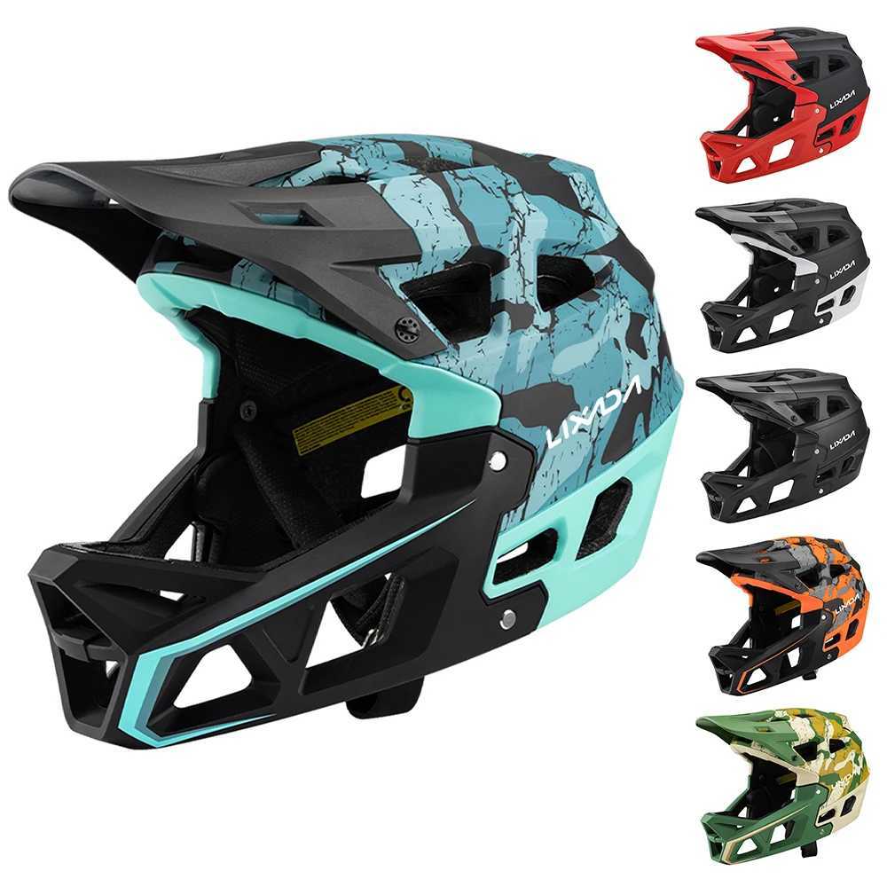 Full Face Mountain Bike Helmet Adult Racing Downhill Helmet Equipped with EPP Chin Support for Adults Mountain Bike CyclistXJ241226