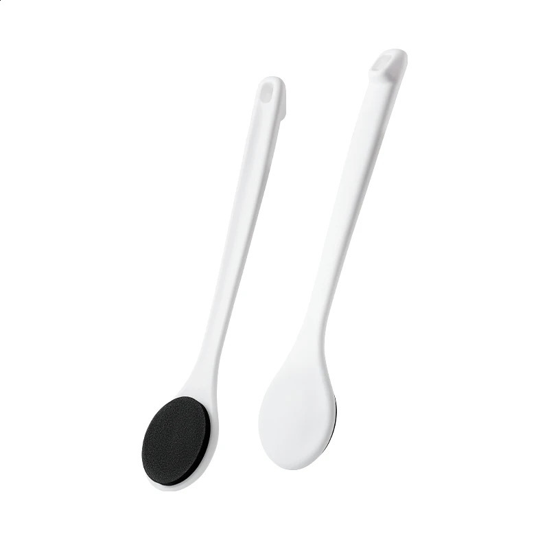 Apply body lotion on the back and apply artifact Bamboo charcoal bath brush with long handle long handled sponge brush 241226