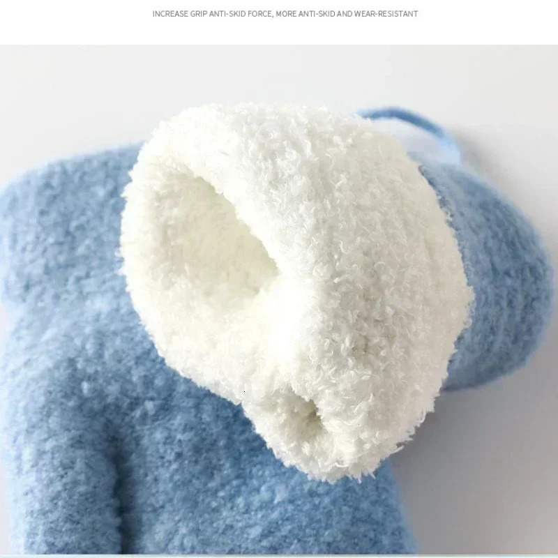 16 Years Old Baby Mittens born Children Kids Winter Gloves Mohair Plush Thick Boys Girls 241225