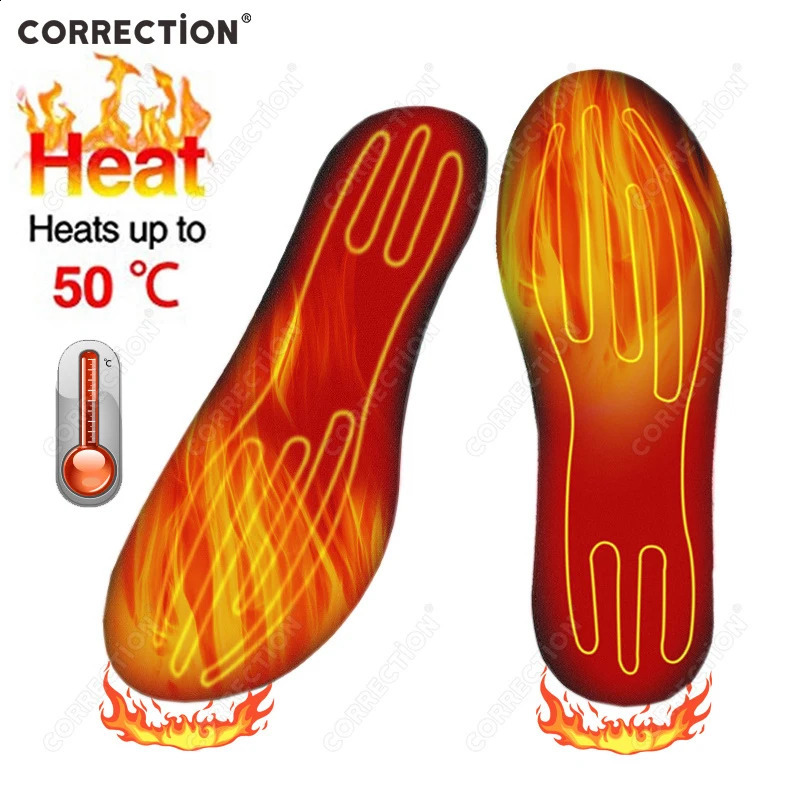 USB Heated Shoe Insoles Electric Foot Warming Pad Feet Warmer Sock Pad Mat Winter Outdoor Sports Heating Insole Winter Warm 241226