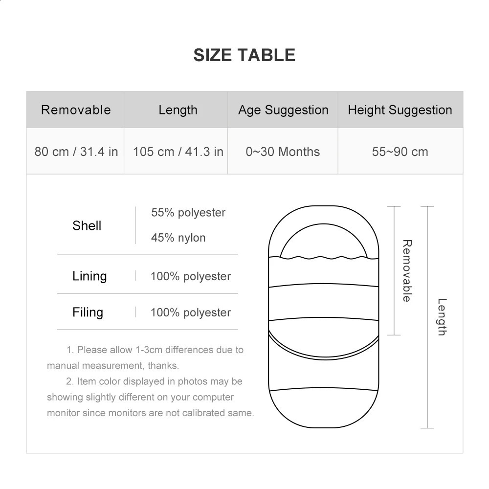 Baby Stroller Footmuff 036Months born Envelope For Discharge Removable Size Universal Pram Sack Windproof Accessories 241225
