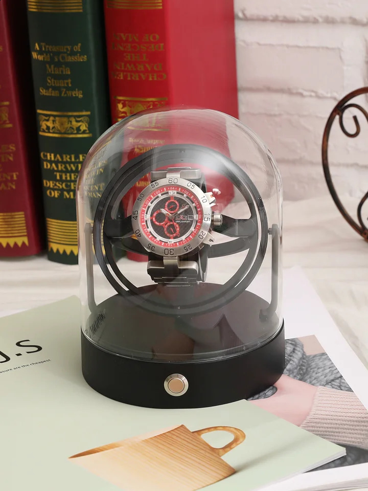 ZAPANAS Watch Winder for Automatic Watches Box Automatic Winder Metal Watch Case Storage Display Box 241226
