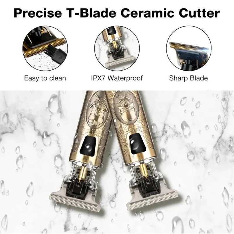 Electric Hair Clipper Professional USB Cordless Clipper Professional Beard Trimmer Haircut Grooming Kit Hair Cutting Machine W241227