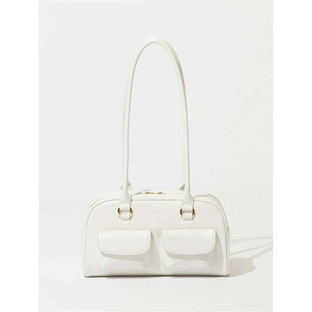 Women's Bags Handbag Momei Same Oil Wax Leather Bow With Multiple Pockets, Underarm Bag, Commuting Hand, Single Shoulder