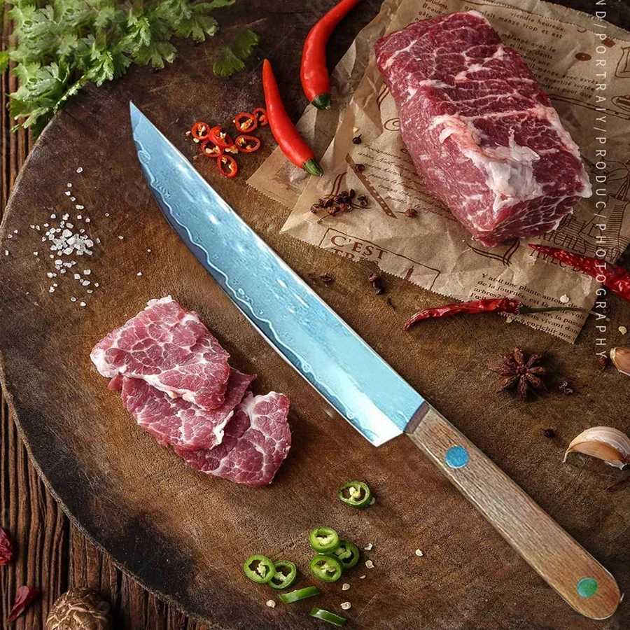5 Practical Knife 67 Layer Damascus Steel Kitchen Steak Knife Fruit Ingredients Knife Boning Knife Kitchen Knife and Accessories Y241227