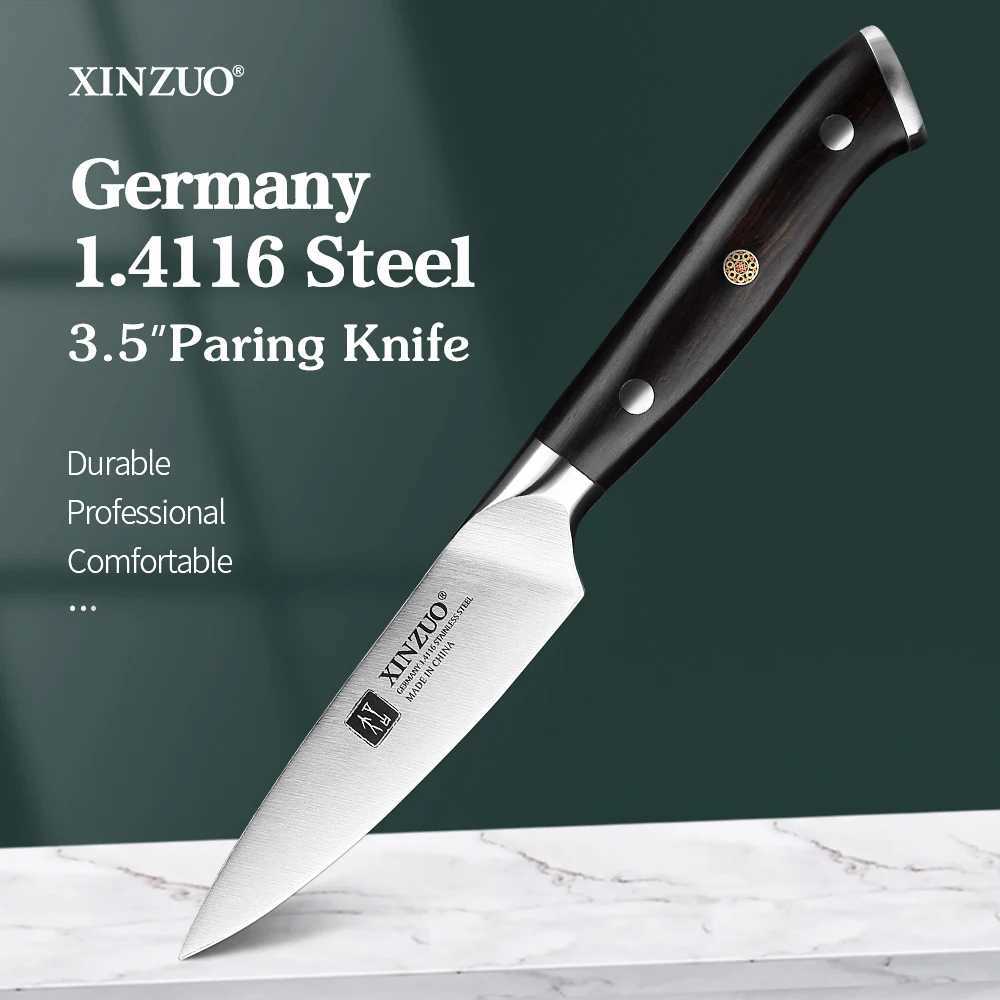 XINZUO 3.5 Inches Paring Knife Germany 1.4116 Stainless Steel Cutting Fruit Peeling Knives Kitchen Tools Ebony Handle Y241227