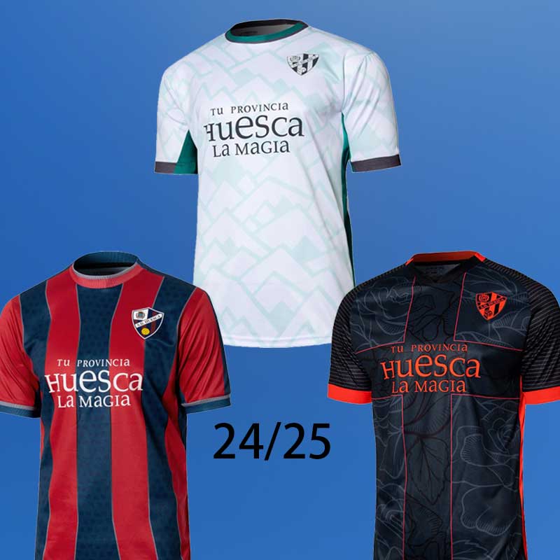 24 25 SD Huesca Soccer Jerseys 2024 2025 Huesca Premium products home Jersey away third football shirts tops Men Equipment