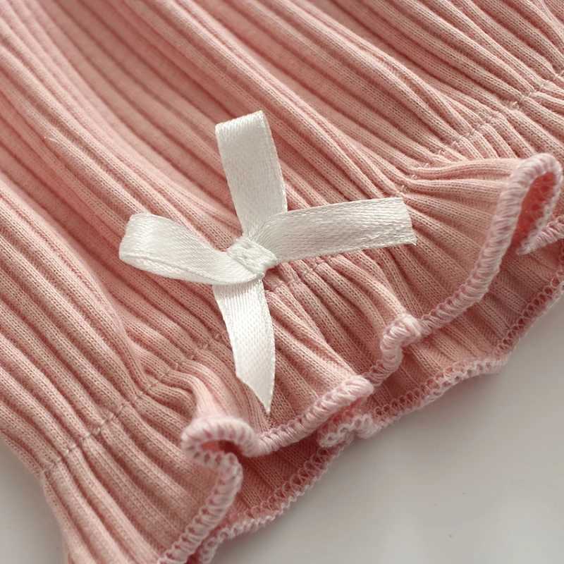 Summer Toddler Baby Boxer Brief Shorts Candy Color Outwear Cotton Bow Kids Girls Short Pants W241227