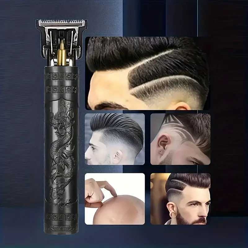 Electric Wireless USB Hair Clipper Professional Beard Trimmer Haircut Grooming Kit Hair Cutting Machine W241227