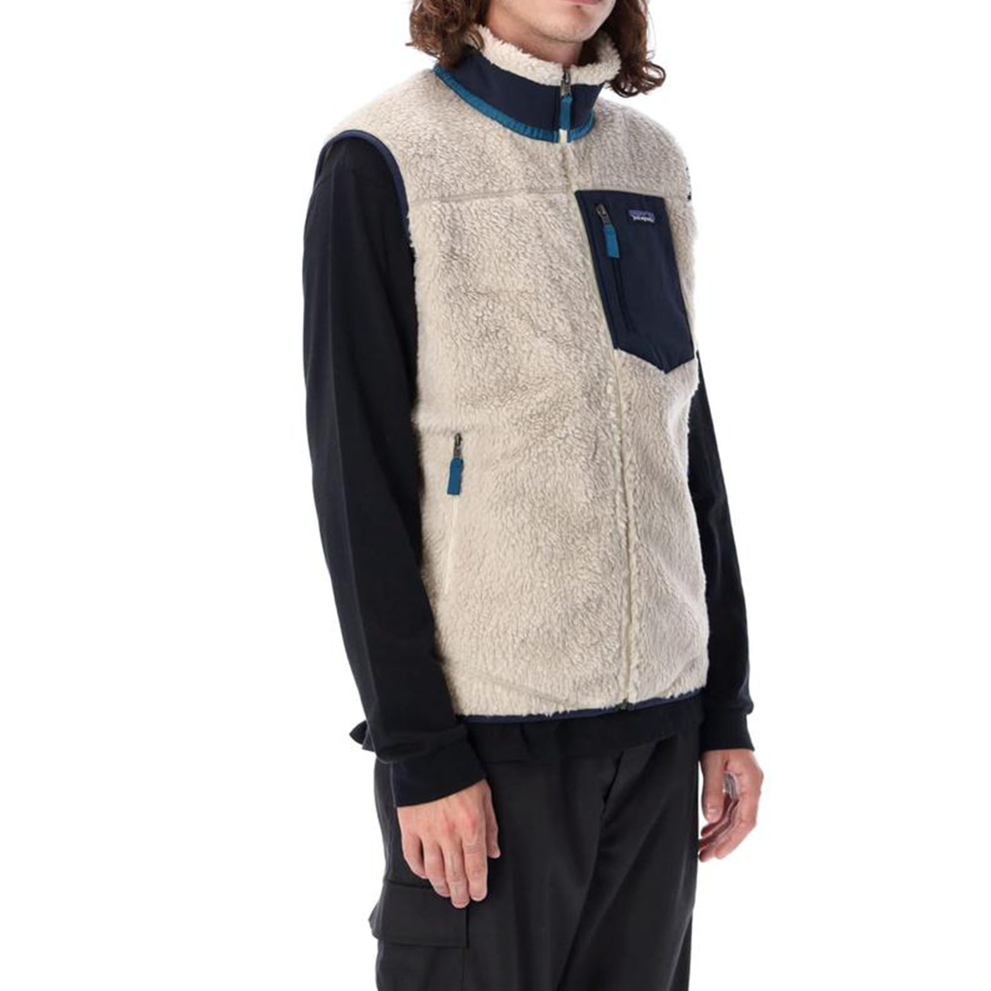 Autumn Winter Men's Women's Outdoor Lamb Fleece Vest Sleeveless Jacket Windproof Zipper Sweatshirt Warm Thick Loose Coat Tops