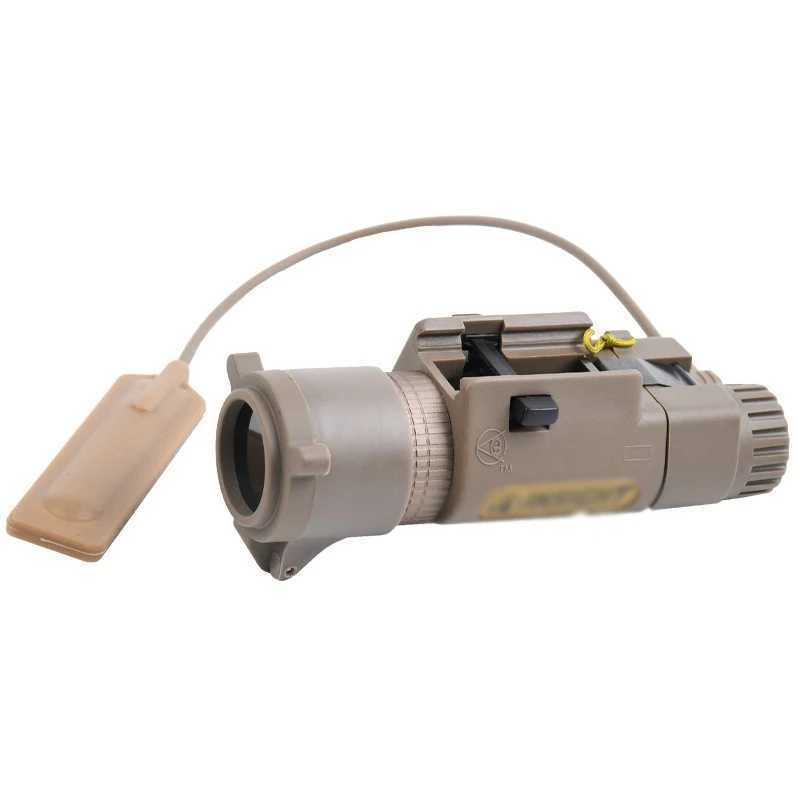 WADSN M3X Tactical Flashlight Detachable Infrared Filter Lampshade For AR5 HK46 M4 Fit 20mm Picatinny Rail X300 X400 Gun lightW241227