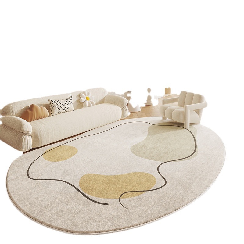 5108-318-44.6-Modern Minimalist Large Area Living Room Carpets Beige Line