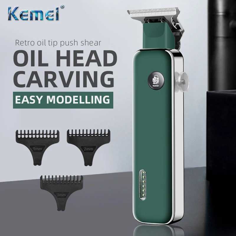 Kemei Professional Hair Clippers Electric Trimmers for Men Adults Kids Cordless Rechargeable Hair Cutter Machine KM-5098 W241227