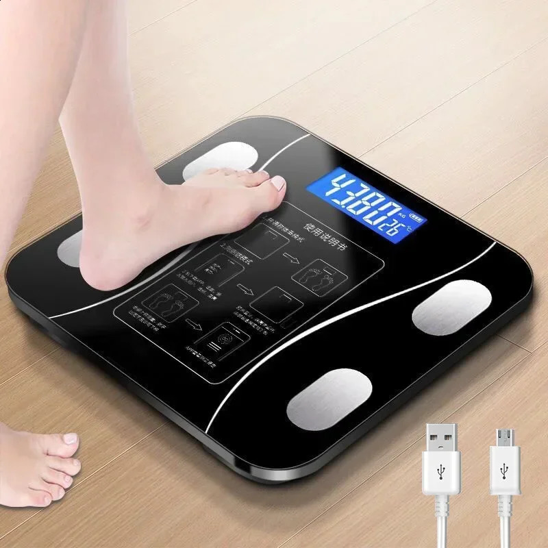 Smart Scale for Body Weight Digital Bathroom Scale Bluetooth Body Fat ScaleBody Composition Analyzer with Smart APP Sync Weigh 241226