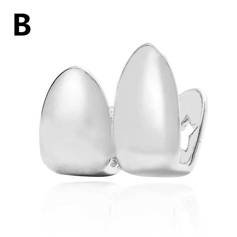 Hip Hop Rock Teeth Cs Teeth Decor Teeth Cover Case Grills Teeth C Rper Top Bottom Teeth Grills Custom Fit Teeth Grillz W241227