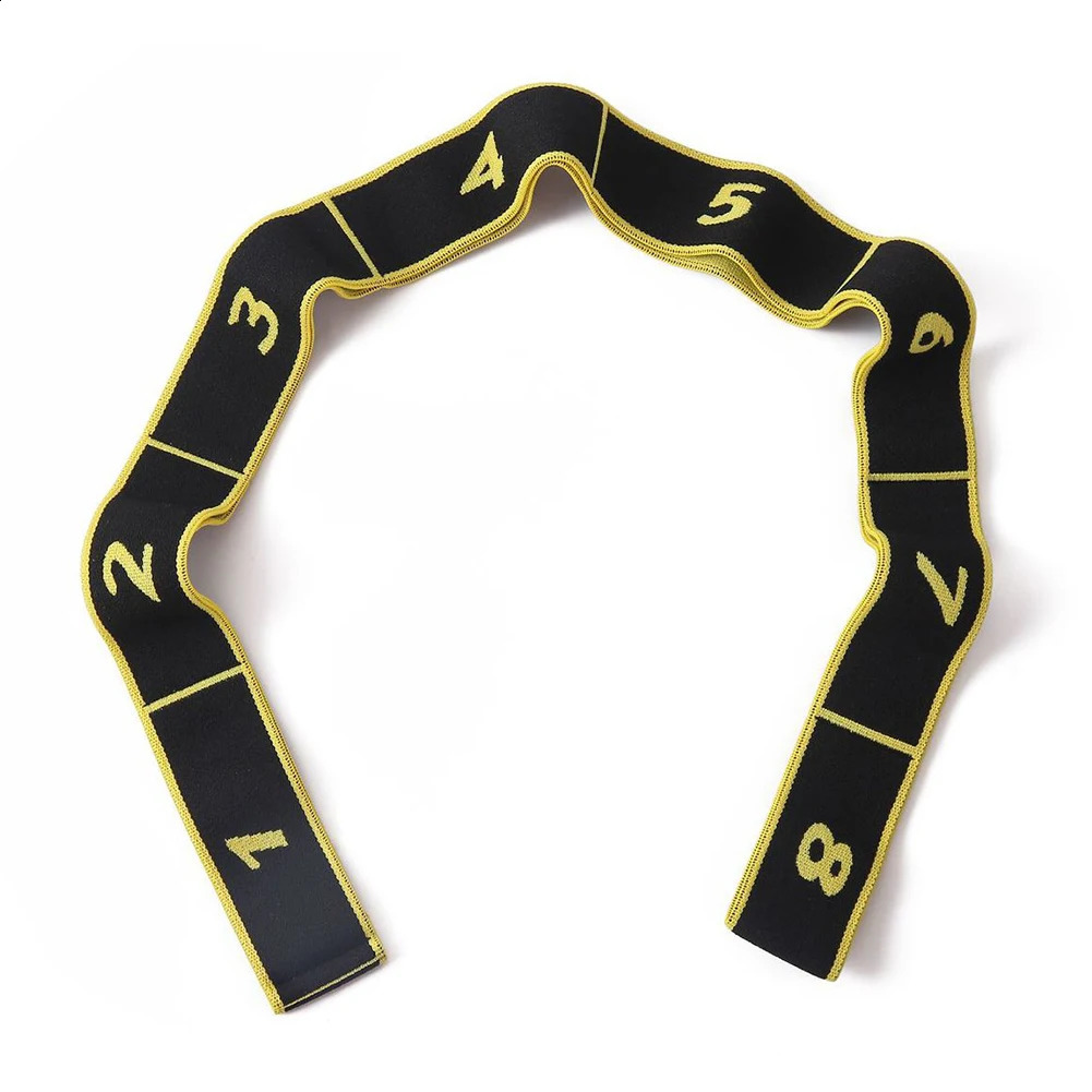 Yoga Strap Multifunctional Stretch Resistance Band with 8 Numbers Stretching Bands for and Physical Therapy 241216