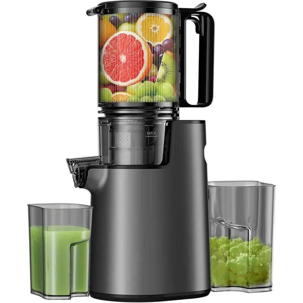 Cold Press Juicer with Blade-less Slow Masticating Juicer Machines 5.3 350W Juice Extractor Machine Easy To Clean JuicerXJ241227