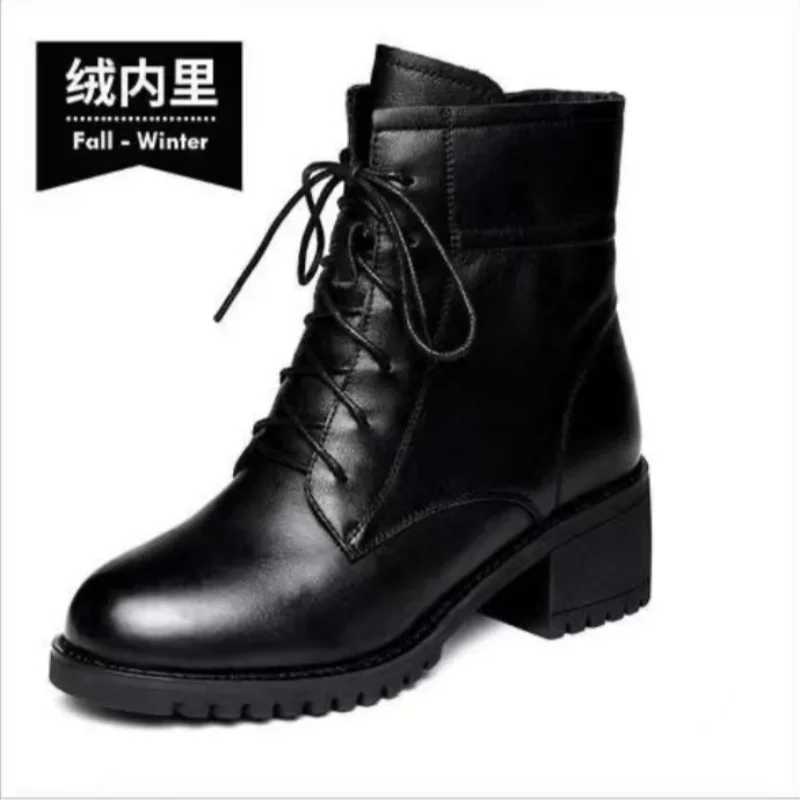 2024 High Quality Ladies Shoes Side Zipper Womens Boots Fashion Cross-tied Modern Boots Women Hot Sale Plus Size Ankle Boots Z250303