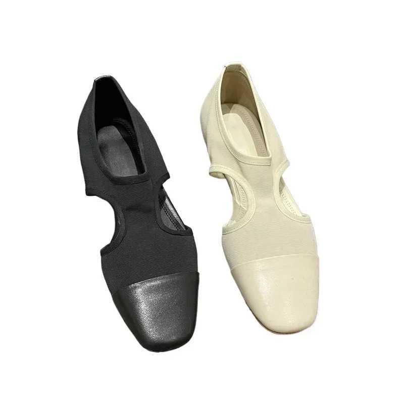 High Quality Womens Shoes Closed Toe Womens Sandals FAshion Cover Heel Daily Sandals Women New Solid Flat Sandals Zapatos Mujer T241227