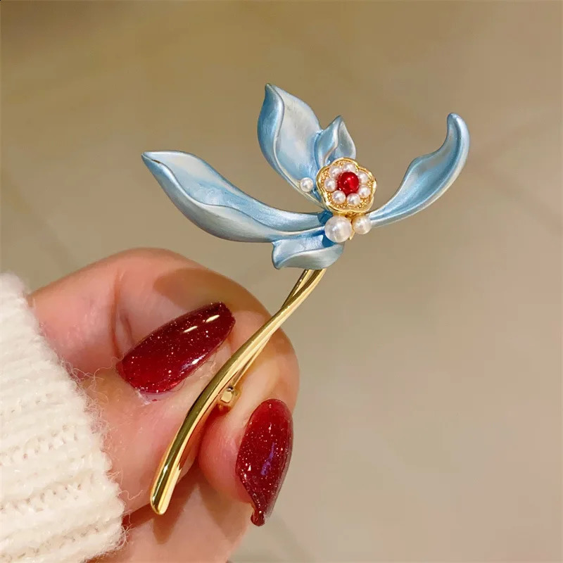 Cheongsam Brooch Silk Shawl Clip Chest Button Suit Corsage Pin Ornament Buckle Clothing Accessory Badge Breastpin Jewelry Gift 241227