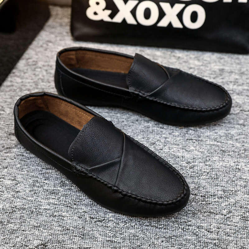 2025 Fashion Trendy Dress Loafers Split Leather Moccasins for Men Formal Mariage Wedding Shoes
