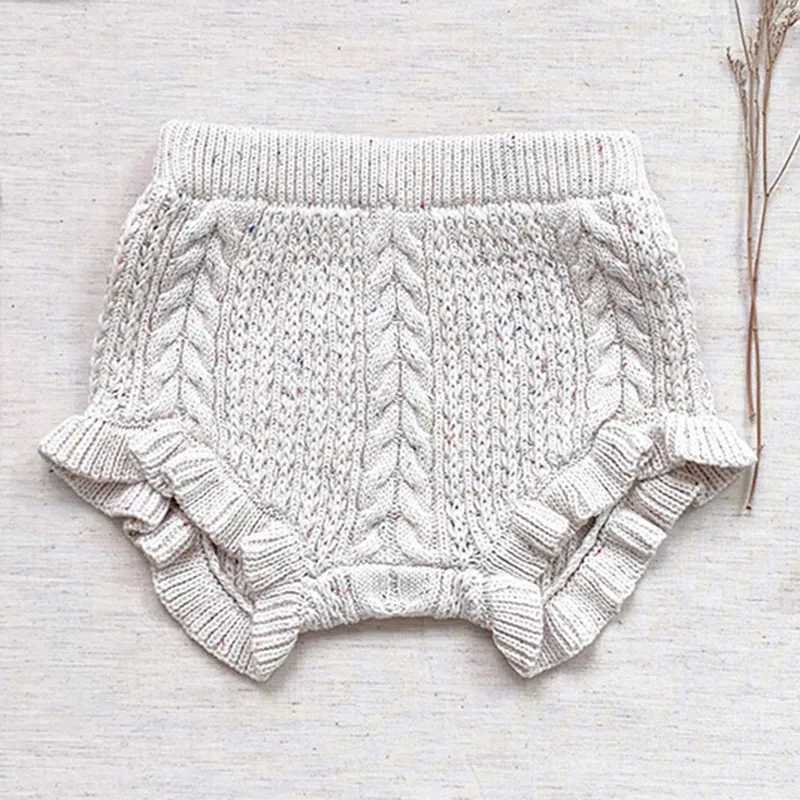 Autumn Winter Kids Baby Boys Girls Knit Short Pants Childrens Clothing Casual Baby Boys Girls Shorts Children Short Pants W241227