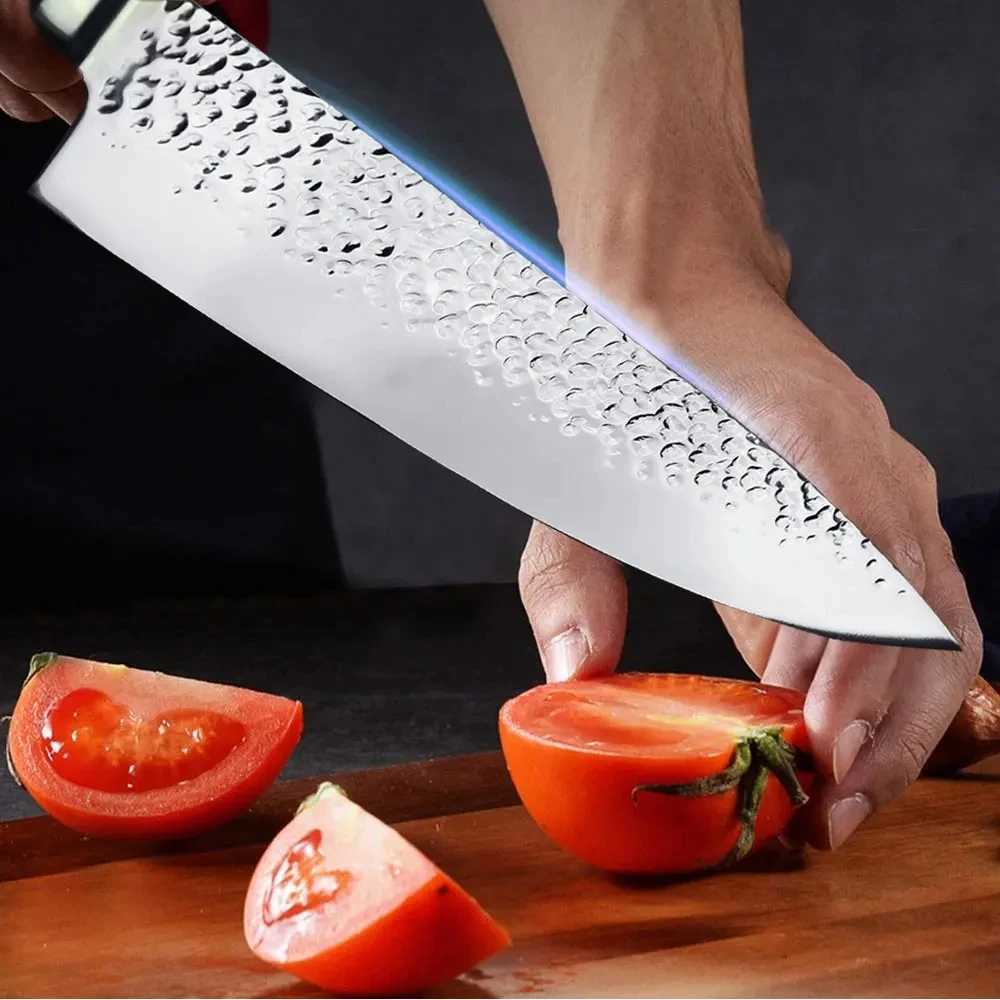 Kitchen Chef Knife Set 5 7 8 inches high carbon stainless steel 7CR17 440c practical meat and fish kitchen knife Y241227