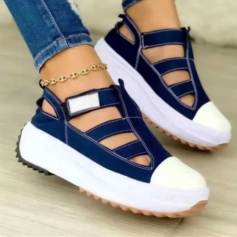 High Quality Summer Women Sport Sandals Rome Shoes Autumn New Flats Platform Causal Shoes Beach Running Women Shoes Canvas Women Shoes T241227