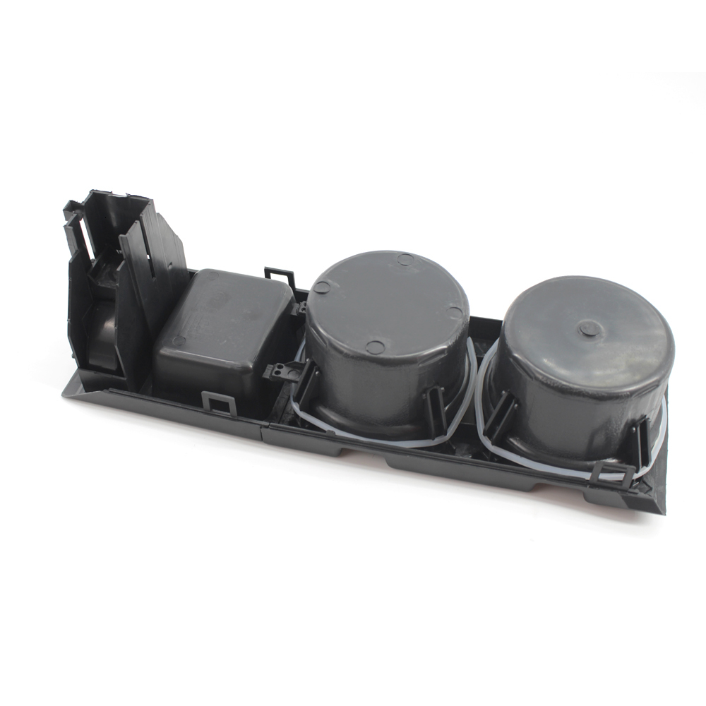 New Double Hole Car Styg Front Center Console Storage Box Coin + Cup Holder For E46 Series 1999-2006 51168217953