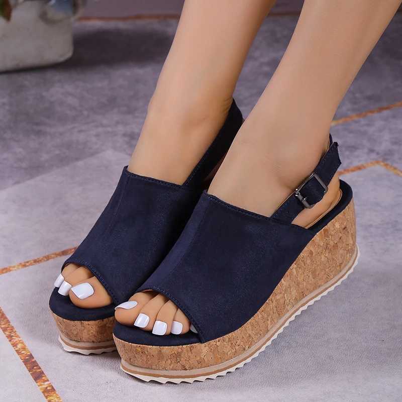 High Quality Shoes for Women New Peep Toe Womens Sandals Summer Casual Sandals Women Wedges Shoes Ladies Platform Sandals Womens Shoes T241227