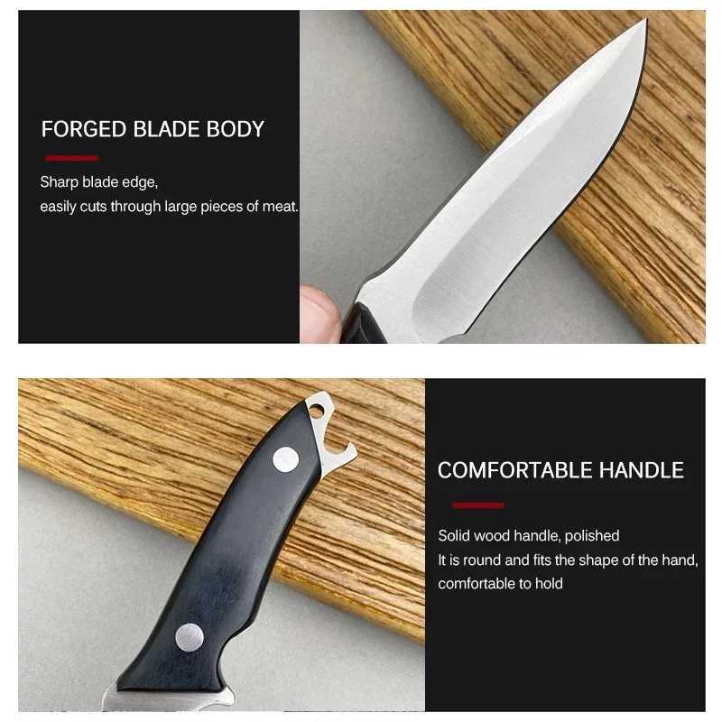 Kitchen Boning Knife Forged Stainless Steel Bone Chopping Meat Cleaver Vegetable Slicing But Utility Paring But Knife Y241227