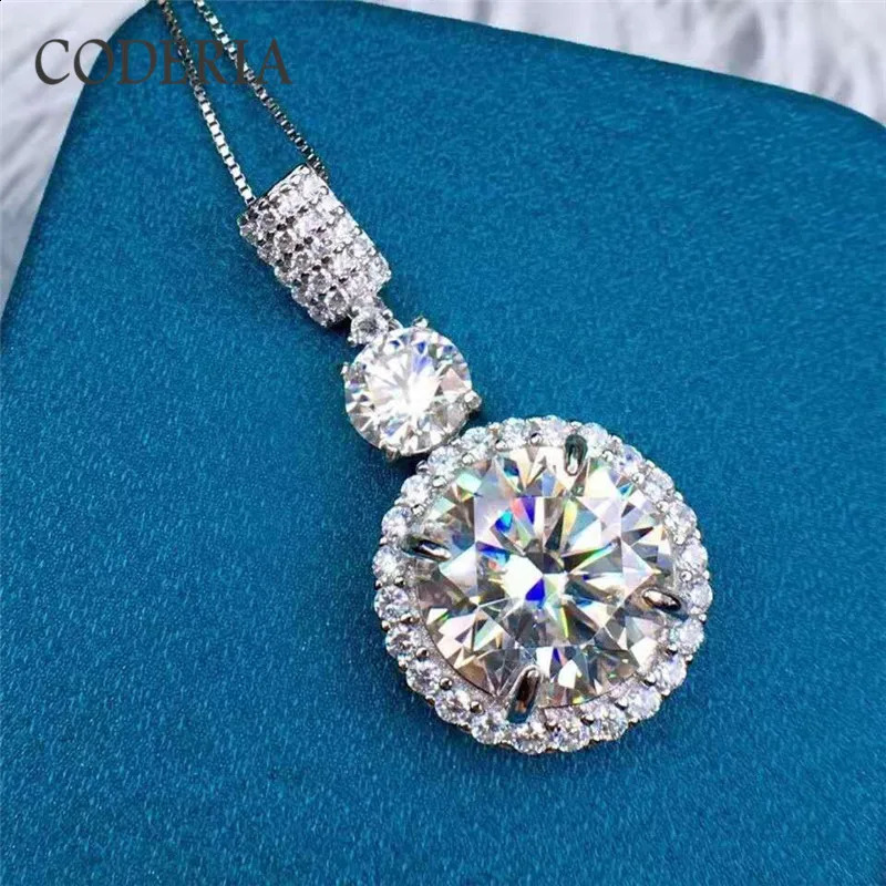 Classic D Color 611 CT Necklace Diamond Pendant Plated 18K Gold Sterling Silver Wedding y GRA Jewelry 241226
