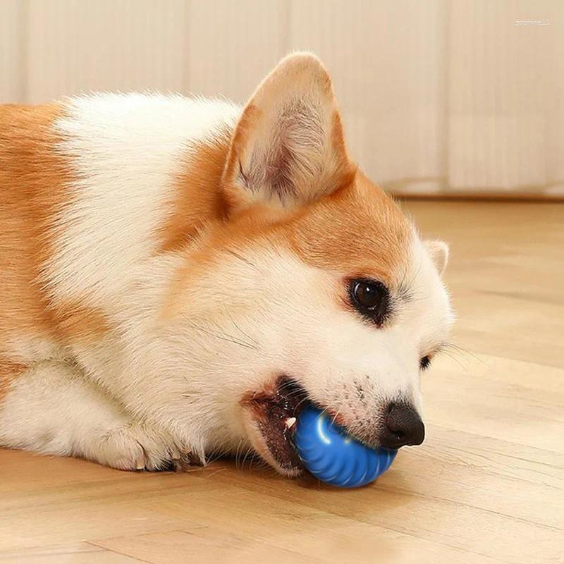 Update Automatic Moving Dog Toy Ball Smart USB Jumping Rotating Interactive Chew For Puppy Toys