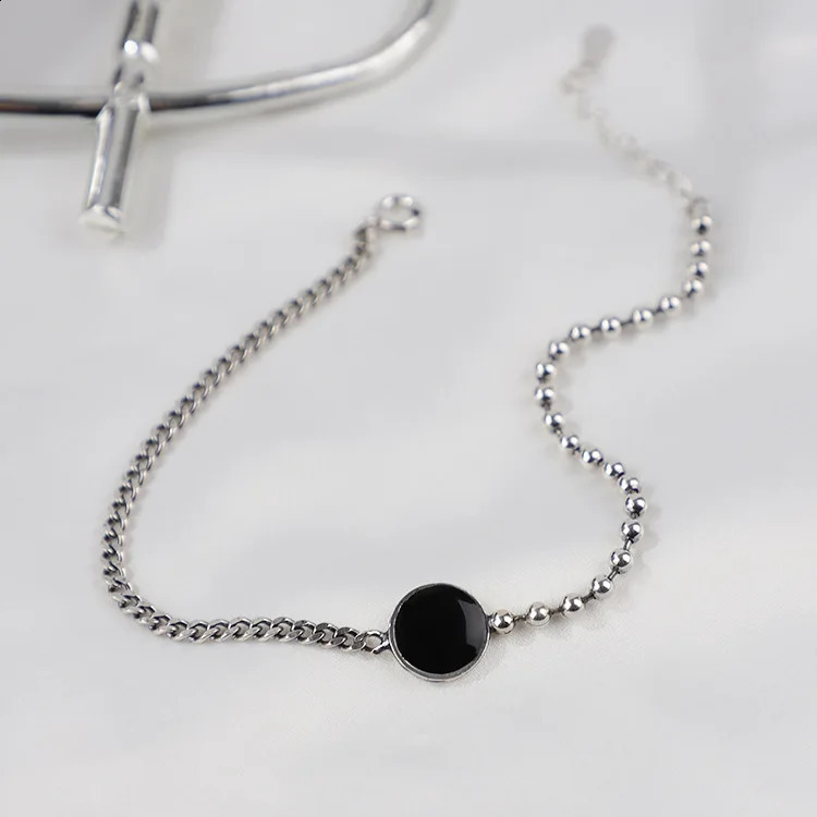 Fashion Arrival Real 925 Sterling Silver Women Penta Star Ankle Bracelet Simple Female Anklet 241226