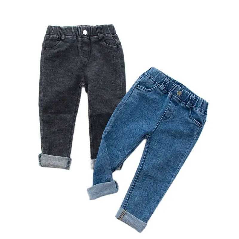 2024 Spring/Autumn Girls and Boys Casual Jeans Baby Pants Childrens Cool Jeans Trousers W241227