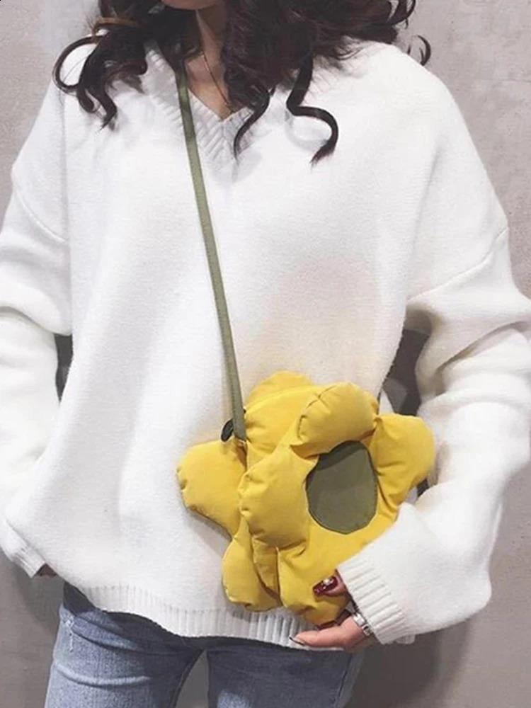 Sunflower Small Bag Fashion Cute Flower Shoulder Crossbody 241225