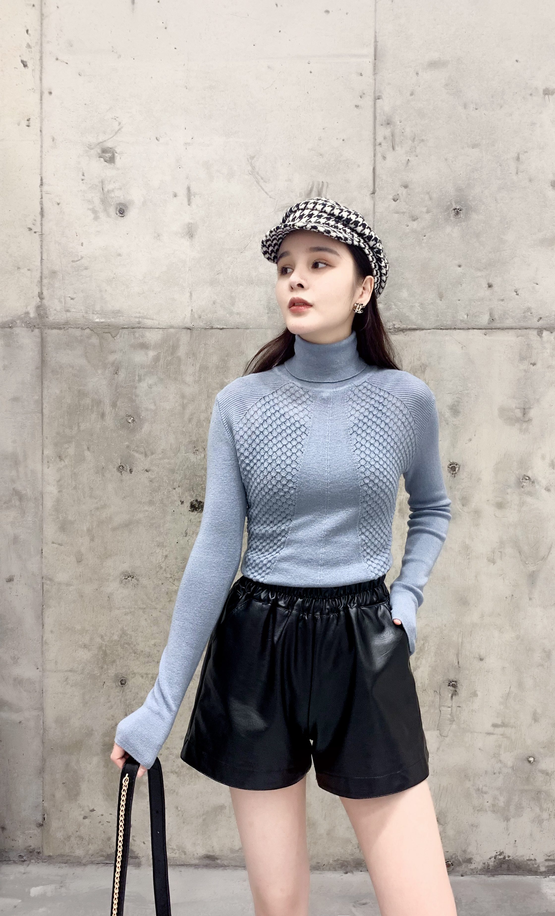 Women's Chic Slim Fit Wool Sweater - Cozy & Stylish Fall Outfit