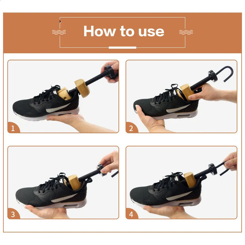High Quality Wooden Shoe Trees Adjustable Shape For Women Men Wood Shoes Tree Professional Shoe Stretchers Extender Keeper241226
