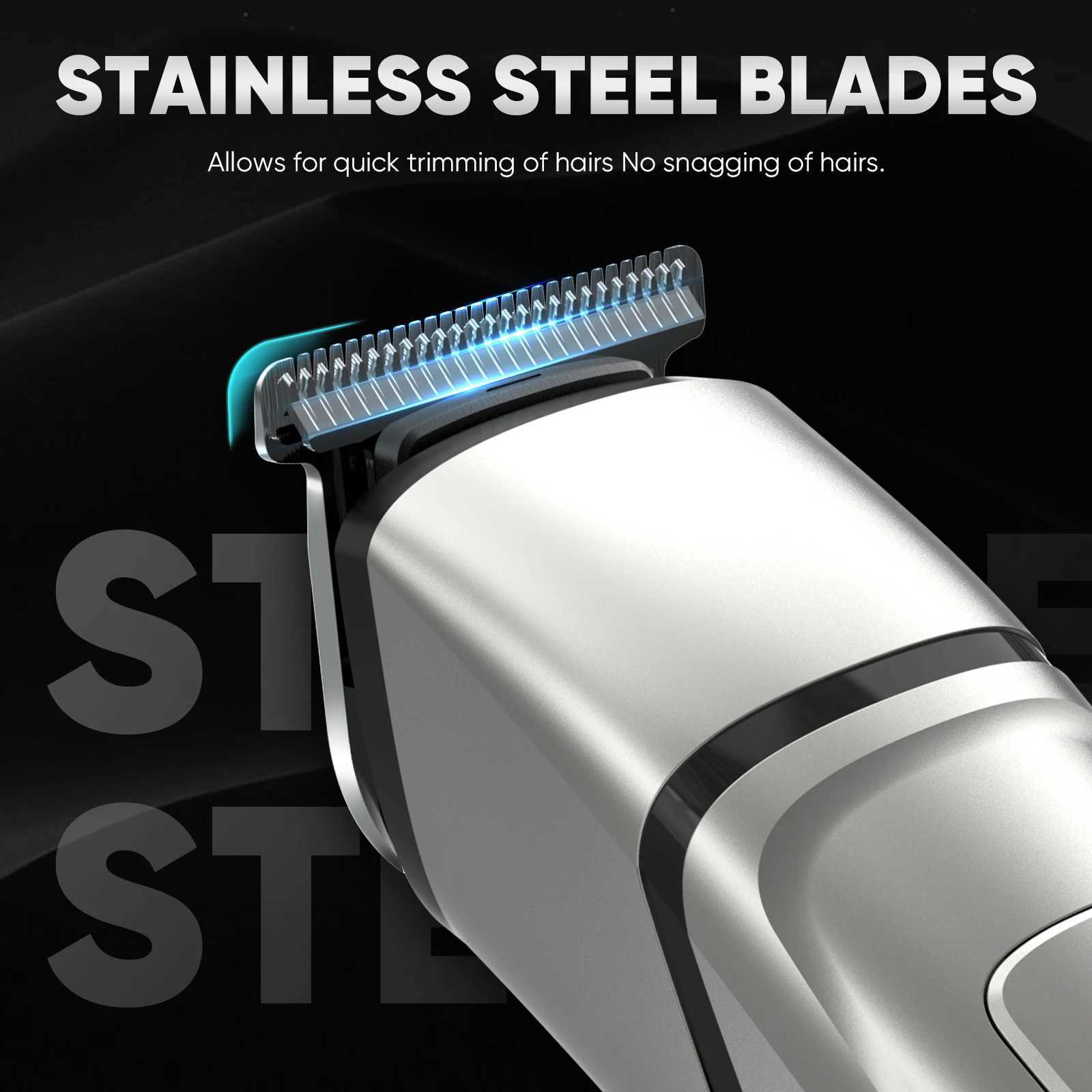 Sejoy MASTER Mens Grooming Kit 5 In 1 Multifunctional Electric Hair Clippers Rechargeable Razor Men Beard Nose Trimmer W241227