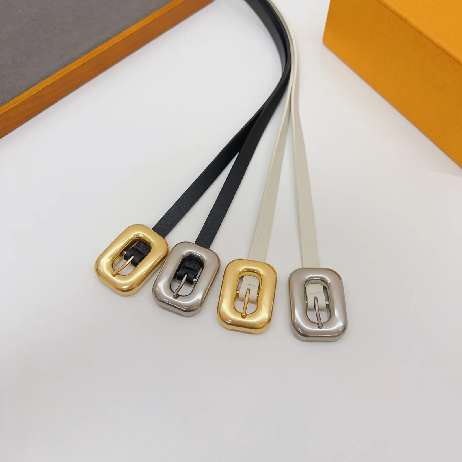 WomenS Double-Sided Head Layer Cowhide Simple Hundred With Korean Version Of The Summer Female Models With Jeans Belt 241226