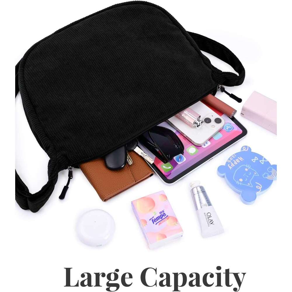 Small Sg Crossbody for Women Men Trendy, Mini Crescent with Adjustable Strap, 2 Zippers Lightweight Nylon Bag