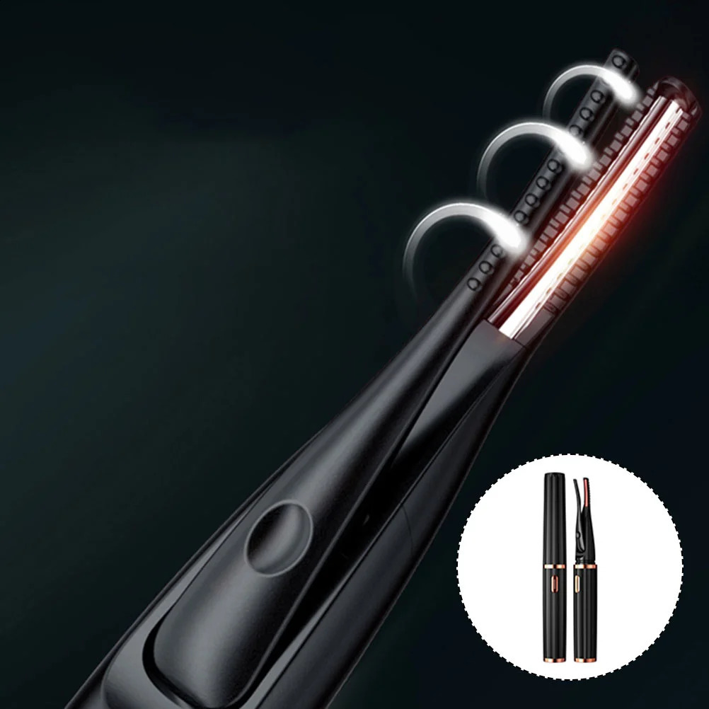 Lash Curler Electric Eyelash Heating Makeup Tool Heated Major Curling Device Black Miss 241226