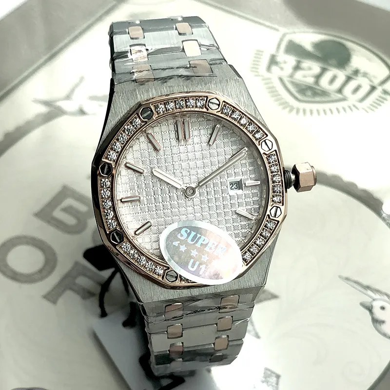 watch new luxury women watches 41mm full stainless steel strap gold watch luminous top quality wristwatch sapphire designer Montres de luxe