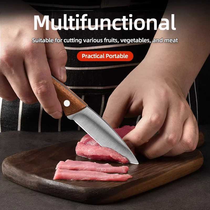 PLYS stainless steel portable pocket knife high hardness Mtifunctional fruit ingredient knife with storage box Y241227
