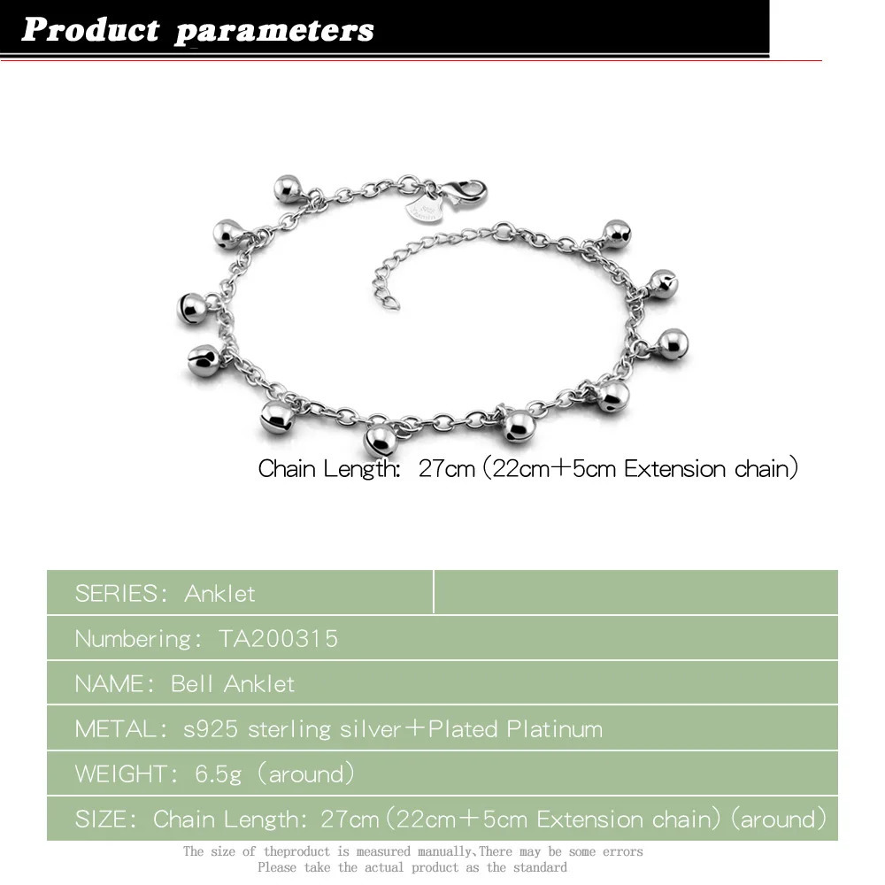 Female Cute Girl Bell Anklets for Women Summer Beach Accessories Bohemia Bracelet On The Foot Fashion Anklet Simple Jewelry 241226
