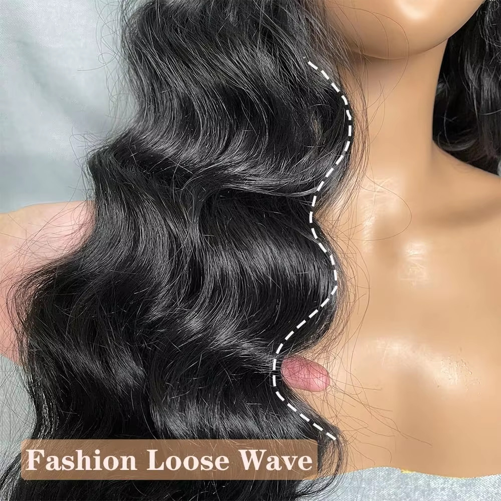 200Density 30Inch 13X6transparent HD Frontal Body Wave Wigs Human Hair Pre Plucked Remy 13X4 Lace Front Wig For Black Women